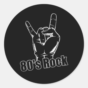 80年代90年代ロックバンドコンサート観客ハンドミュージック ラウンドシール