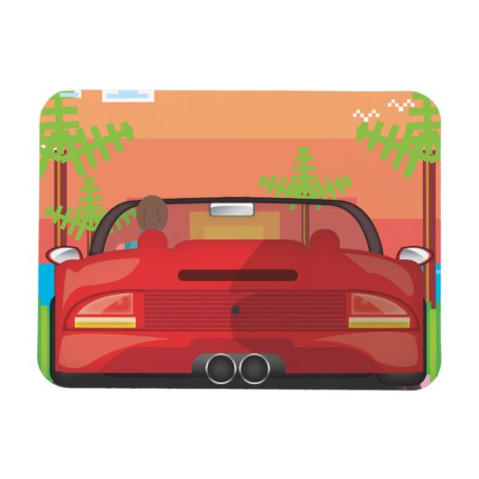 80年代 アーケード スポーツカー マグネット (横)