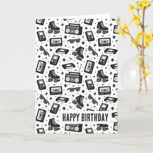 80年代 カード (黄色い花)