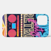 80年代、レトロな音楽パーティー。古いスタイルポスター。ディスコフロ Case-Mate iPhoneケース (裏面 (横))