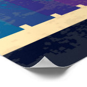 80年代、レトロな音楽パーティー。古いスタイルポスター。ディスコフール ポスター (角)