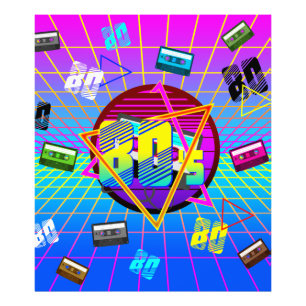 80年代 レトロ オールドスクール カセットテープ フォトプリント