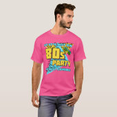 80年代 1980 レトロパーティガール Tシャツ (正面フル)