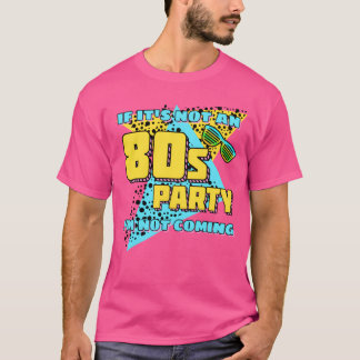 80年代 1980 レトロパーティガール Tシャツ