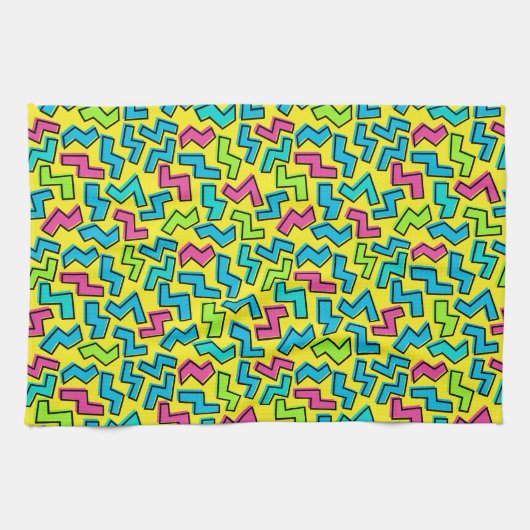 80年代/90年代のネオン キッチンタオル (横)