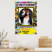 80年代・90年代レトロ誕生日パーティーInstagram写真 ポスター (キッチン)