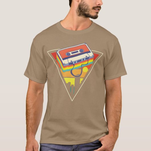 80年代 90年代 オールドスクール ミュージック ギフト Tシャツ (正面)
