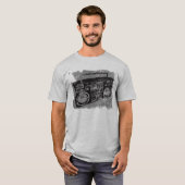 80年代 90年代 ブームボックス クール レトロ Tシャツ (正面フル)