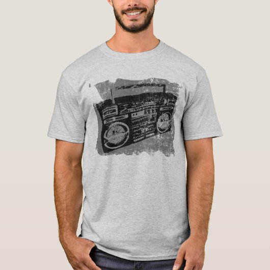 80年代 90年代 ブームボックス クール レトロ Tシャツ (正面)