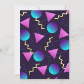 80年代 vs 90年代パーティーの招待状 or 誕生日会40周年 招待状 (裏面)