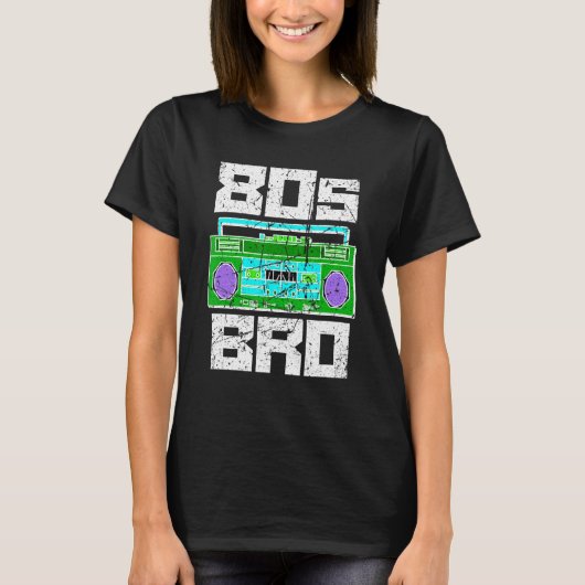 80年代Bro 1980年代のパーティー80年代Brother Ceset Pla Tシャツ (正面)