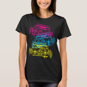 80年代Stenciled Boomboxes Tシャツ