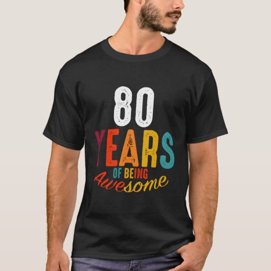 80年素晴らし間 Tシャツ (正面)