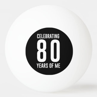 80年間の私祝うこと 卓球ボール