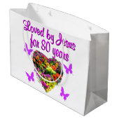 80年間イエス様に愛された紫の野花 ラージペーパーバッグ (裏面アングル)