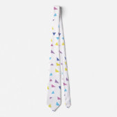 80度カラフルレトロ三角形 ネクタイ (正面)