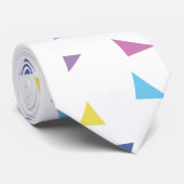 80度カラフルレトロ三角形 ネクタイ (ロール)