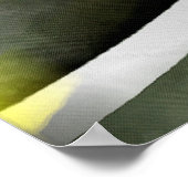 80度Vibes Daffodil YellowとGray Layered Cu ポスター (角)