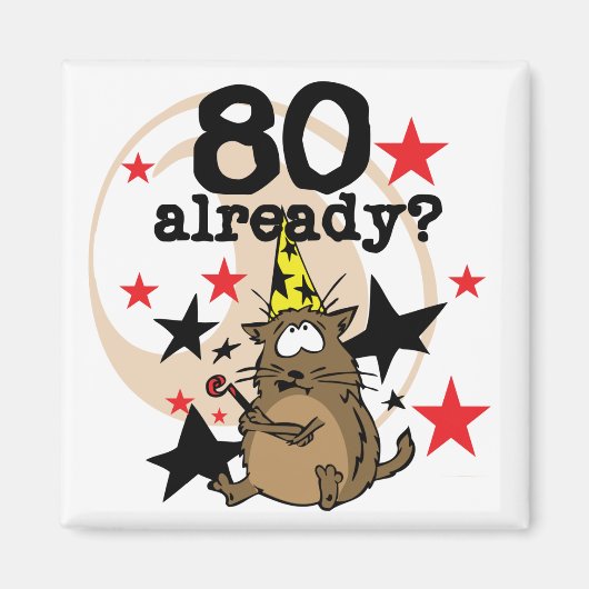 80既に誕生日 マグネット (正面)