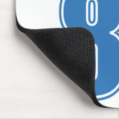 80本の誕生日の蝋燭(青/緑) マウスパッド (コーナー)