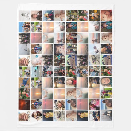 80枚のユニーク写真や画像や引用文など フリースブランケット (正面)