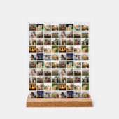 80枚パーソナライズされたのコラージュ アクリルサイン (正面)