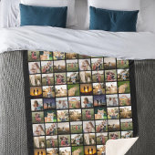 80枚パーソナライズされたのコラージュ シェルパブランケット