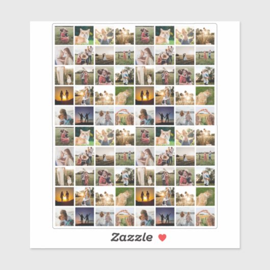 80枚パーソナライズされたのコラージュ シール (シート)