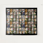 80枚パーソナライズされたのコラージュ タペストリー (正面(横))