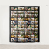 80枚パーソナライズされたのコラージュ タペストリー (正面)