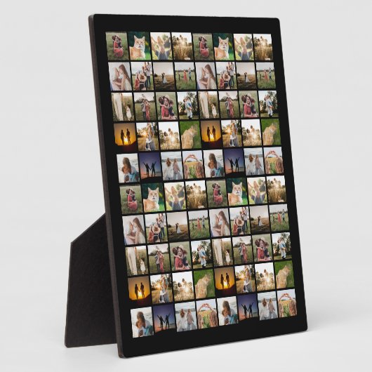 80枚パーソナライズされたのコラージュ フォトプラーク (側面)