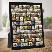 80枚パーソナライズされたのコラージュ フォトプラーク