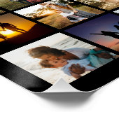 80枚パーソナライズされたのコラージュ ポスター (コーナー)