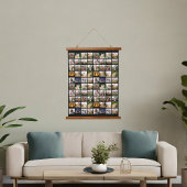 80枚パーソナライズされたのコラージュ 吊り下げ型タペストリー