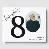 80歳おめでとう!モダンフォト80歳の誕生日 ゲストブック (正面)