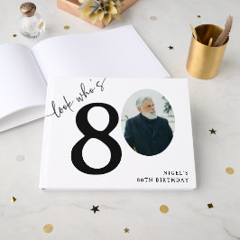 80歳おめでとう!モダンフォト80歳の誕生日 ゲストブック