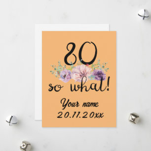 80歳おめでとう!面白い80歳の誕生日 シーズンカード