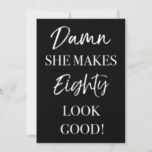 80歳おもしろい誕生日パーティー 招待状