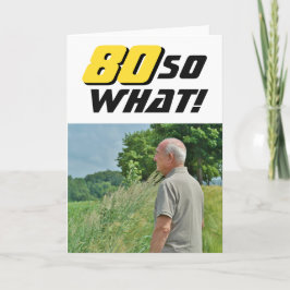 80歳だって何？ インスピレーションを与えるユーモアの写真 誕生日 カード
