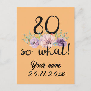 80歳だって何? 80歳の誕生日 面白い ポストカード