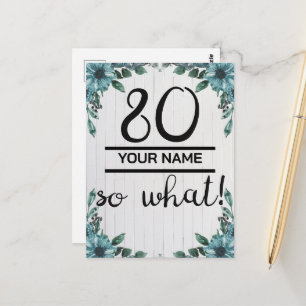 80歳だって? - 面白い80歳の誕生日 ポストカード