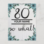 80歳だって？ - 面白い80歳の誕生日 ポストカード (正面)