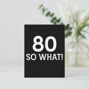 80歳だって? - 面白い80歳の誕生日 ポストカード