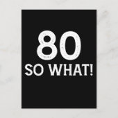 80歳だって? - 面白い80歳の誕生日 ポストカード (正面)