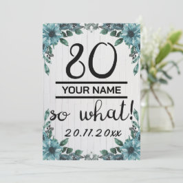 80歳だって？ - 面白い80歳の誕生日 招待状