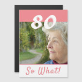 80歳でも大したことないよ 80歳の誕生日マグネットカード (正面/裏面)