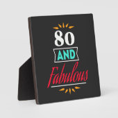 80歳と素晴らしいことわざ フォトプラーク (正面)