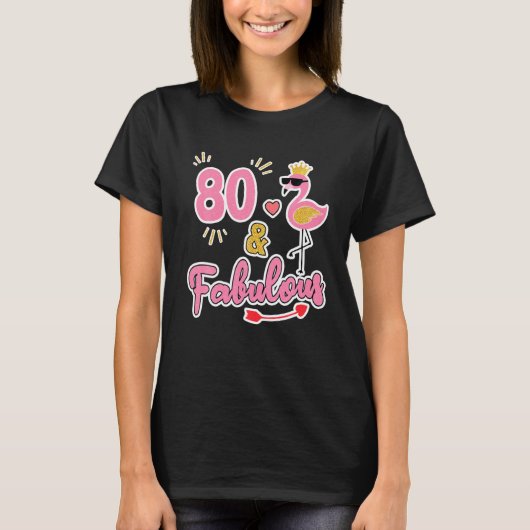 80歳と素晴らしい80歳のギフト80誕生日 Tシャツ (正面)