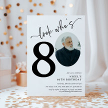 80歳のお誕生日おめでとう！モダンフォト80歳の誕生日