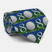 80歳のゴルフナットへのハッピーバースデー ネクタイ (ロール)